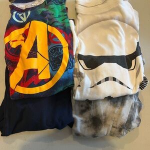 GAP Kids Navy and Gray Tie-Dye Leggings